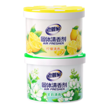 老管家 固体空气清新剂 持久留香膏 家用卫生间香薰除臭 随机2盒