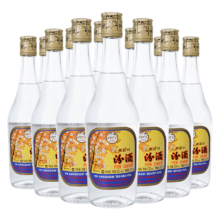 政府补贴 PLUS会员 汾酒 玻汾 53度 清香型白酒 500ml*12瓶 整箱装 陈年老酒