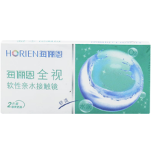 海俪恩?隐形眼镜全视季抛?透明隐形眼镜?两片装500度