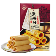 plus会员：金尊 澳门风味蛋卷仔 鸡蛋卷 盒装 258g