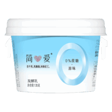 简爱 0%蔗糖酸奶 桶装 低温发酵乳 135g 4杯