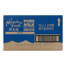 纽麦福 全脂高钙纯牛奶 3.5g蛋白质 1L 12盒