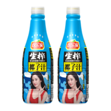 欢乐家 椰子汁 大瓶椰奶 果肉型植物蛋白饮品 1kg*2瓶