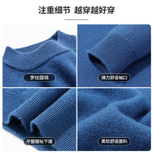 雅鹿 限时1小时！男士100%纯羊毛衫毛衣 430g
