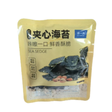 水一方 巴旦木夹心海苔手抓包 15g 大连特产 零食