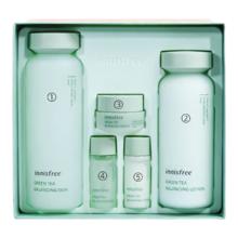 悦诗风吟 绿茶平衡舒润水乳套装 200ml+160ml+15ml+15ml+10ml 临期清仓