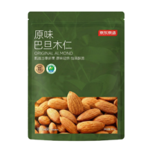 京东京造 鲜来多 原味巴旦木仁 400g 量贩装 年货礼盒