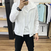 防晒衣男防紫外线薄款户外速干夹克 黑色 2XL 120-135斤