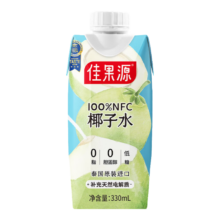佳果源 100%NFC百香果复合椰子水 200ml*12盒 王俊凯推荐