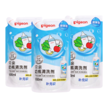 plus、38节：贝亲 奶瓶清洗剂 1800ml A类标准 可清洗果蔬 促销装