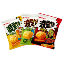 好丽友 浪里个浪薯片 焦糖爆米花味 65g*1袋 休闲零食