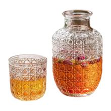 玻璃冷水壶套装 家用凉水壶杯 570ml+200ml 加厚冷泡茶壶
