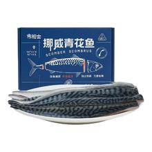市舶士 挪威青花鱼片鲭鱼冷冻新鲜深海鱼片日料去刺