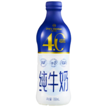 One's Member 全脂 瓶装 纯牛奶 950ml 1瓶