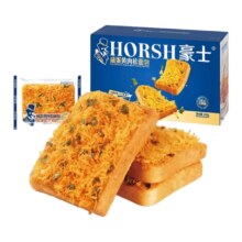 京东Plus：豪士 咸蛋黄肉松面包 408g/箱 早餐代餐速食零食