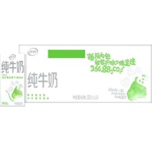 限上海杭州：伊利 纯牛奶 200ml*24盒