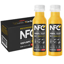 农夫山泉 NFC果汁橙汁苹果芒果香蕉汁100%冷压榨饮料300ml2瓶