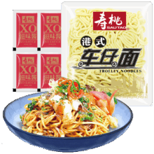 寿桃 车仔面 12包 XO酱速食方便面 非油炸拌面捞面 香辣酱乌冬面 整箱 12包车仔面+12包XO酱