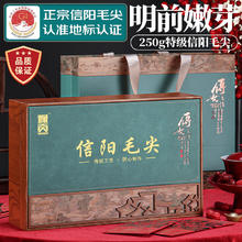 豫贡 茶叶礼盒 信阳毛尖 明前嫩芽新茶 绿茶250g春茶礼品 伴手礼送礼