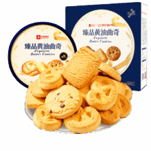 良品铺子 臻品黄油曲奇908g*2件+凑单