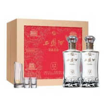 西凤白酒12年52度 500ml*2瓶礼盒装 纯粮食酿造