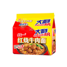 President/统一 大面饼系列 红烧牛肉面 5包
