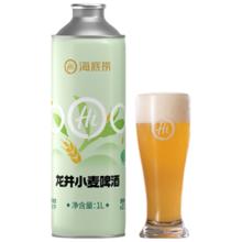 海底捞龙井小麦茶啤 1L*6罐 整箱装