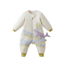 Babycare  安心柔暖 热气层睡袋儿童四季通用分腿式睡袋男童女童防踢被*2