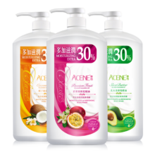 澳雪 经典美肌滋润沐浴露 750ml*3瓶 乳木果薄荷+百香果橙花+椰子奶茉莉