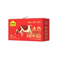 认养一头牛 4.0g蛋白原生高钙纯牛奶 200ml*18盒*2箱