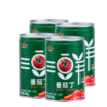 plus会员：冠农股份 新疆番茄丁罐头 400g*4罐 2025年新产季