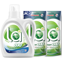 需换购：威露士 la有氧洗衣液 4斤组合装（瓶1L+补充袋装500ml*2）除菌除螨