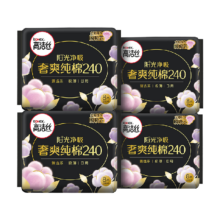 高洁丝 阳光烘烘纯棉日用卫生巾 240mm 32片
