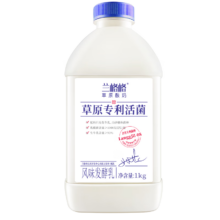 兰格格 草原酸奶 瓶装 低温发酵乳 1kg 1瓶