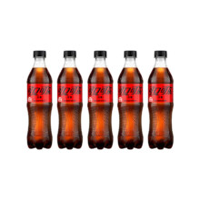 可口可乐 无糖可乐汽水 500ml*5瓶