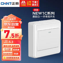正泰 插座墙壁NEW1-C00100A 一开单控