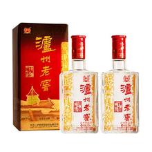 泸州老窖 六年窖头曲 52度 500ml*2瓶 浓香型白酒 含礼袋