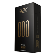 杜蕾斯（durex）避孕套超薄001裸感 非0.01聚氨酯安全套男用成人情侣计生情趣用品 001经典6只001至薄6只