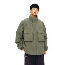 18日10点：ANTA 安踏 防泼水 多口袋工装 立领夹克