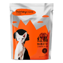 HONEYCARE 好命家 红晶钠基矿石猫砂 1.8kg 除臭高效结团