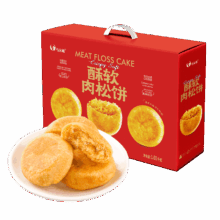 plus会员：马大姐 肉松饼礼盒 1010g