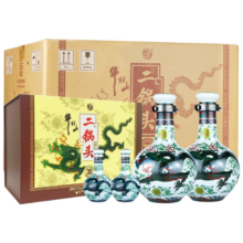 牛栏山 二锅头青龙 清香型白酒 53度 500ml*2+125ml*2 整箱装