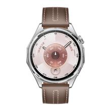 华为 WATCH GT 6 智能手表 46mm 冰川灰 复合素皮表带（北斗、GPS、血氧）