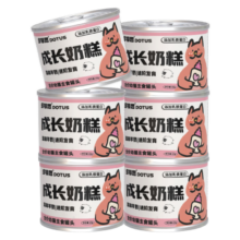 再降价、PLUS会员、京东试用：多特思 幼猫成长奶糕 羊奶鸡肉主食罐头 60g*6罐 浓汤湿粮猫饭