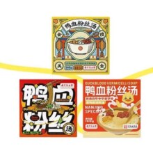 园南京 鸭血粉丝汤 168g*4盒装 金陵美食速食小吃