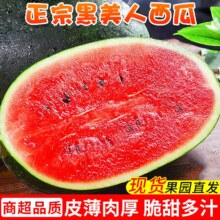 春福乐 黑美人西瓜 薄皮大西瓜 整箱 4-5斤 爆甜多汁
