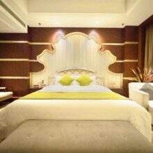 美团 华君温泉度假酒店1晚 豪华自助餐 午晚餐 室外泡池 恐龙园 KTV 麻将房 炫彩溶洞 随时退