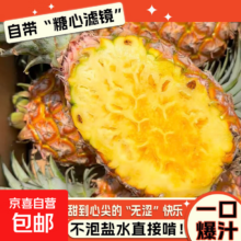 正宗金钻凤梨 中果2个 净重1.3-1.7斤 树上熟爆甜即食