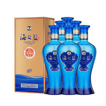 再降价：洋河 海之蓝 42° 浓香型 480ml 6瓶