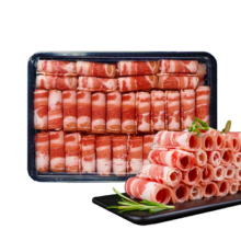 东方港湾 澳洲谷饲原切牛肉卷 净重1斤 火锅烧烤食材